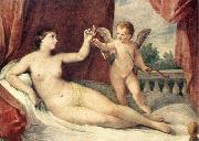 RENI, Guido Reclining Venus with Cupid Spain oil painting artist